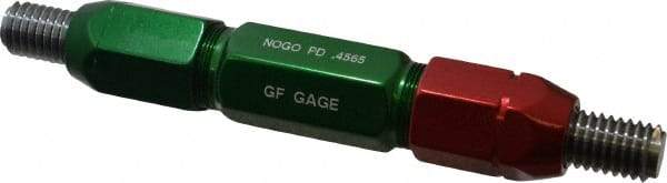 GF Gage - 1/2-13, Class 2B, Double End Plug Thread Go/No Go Gage - Steel, Size 5W Handle Included - Apex Tool & Supply