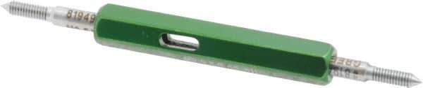 GF Gage - M2.5x0.45, Class 6H, Double End Plug Thread Go/No Go Gage - Hardened Tool Steel, Size 000 Handle Included - Apex Tool & Supply