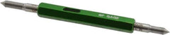 GF Gage - M3.5x0.60, Class 6H, Double End Plug Thread Go/No Go Gage - Hardened Tool Steel, Size 00 Handle Included - Apex Tool & Supply