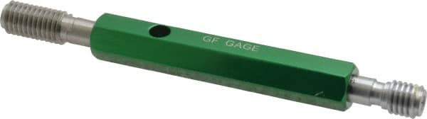 GF Gage - M10x1.50, Class 6H, Double End Plug Thread Go/No Go Gage - Hardened Tool Steel, Size 2 Handle Included - Apex Tool & Supply