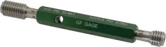 GF Gage - M12x1.75, Class 6H, Double End Plug Thread Go/No Go Gage - Hardened Tool Steel, Size 2 Handle Included - Apex Tool & Supply