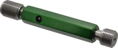 GF Gage - M18x1.50, Class 6H, Double End Plug Thread Go/No Go Gage - Hardened Tool Steel, Size 3 Handle Included - Apex Tool & Supply
