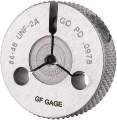 GF Gage - 4-48 Go Single Ring Thread Gage - Class 2A - Apex Tool & Supply