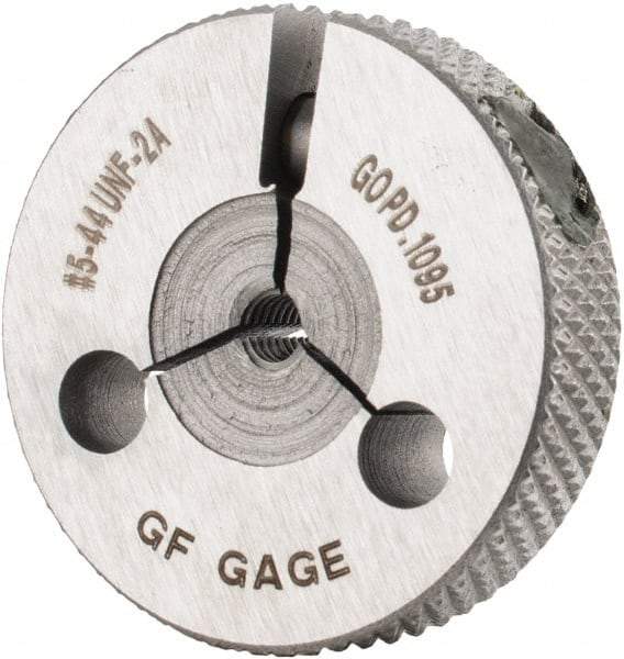 GF Gage - 5-44 Go Single Ring Thread Gage - Class 2A - Apex Tool & Supply