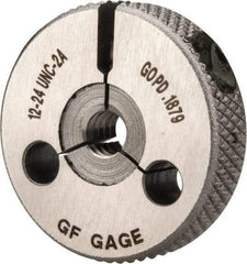 GF Gage - 12-24 Go Single Ring Thread Gage - Class 2A - Apex Tool & Supply
