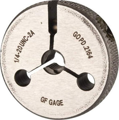 GF Gage - 1/4-20 Go Single Ring Thread Gage - Class 2A - Apex Tool & Supply