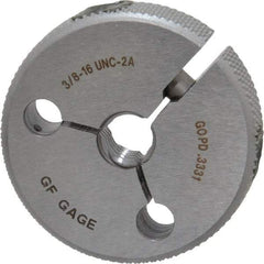GF Gage - 3/8-16 Go Single Ring Thread Gage - Class 2A - Apex Tool & Supply