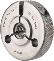 GF Gage - 9/16-12 Go Single Ring Thread Gage - Class 2A - Apex Tool & Supply