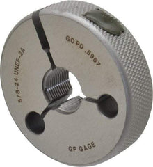GF Gage - 5/8-24 Go Single Ring Thread Gage - Class 2A - Apex Tool & Supply