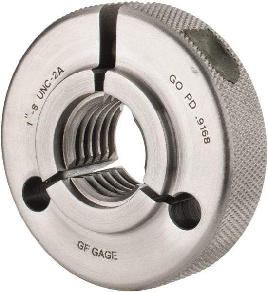 GF Gage - 1-8 Go Single Ring Thread Gage - Class 2A - Apex Tool & Supply