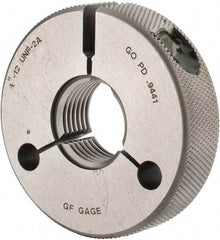 GF Gage - 1-12 Go Single Ring Thread Gage - Class 2A - Apex Tool & Supply