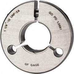 GF Gage - 1-1/8 - 12 Go Single Ring Thread Gage - Class 2A - Apex Tool & Supply