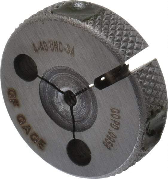 GF Gage - 4-40 Go Single Ring Thread Gage - Class 3A - Apex Tool & Supply