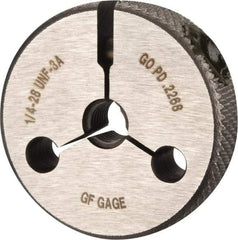 GF Gage - 1/4-28 Go Single Ring Thread Gage - Class 3A - Apex Tool & Supply