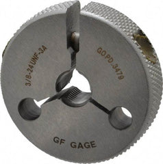 GF Gage - 3/8-24 Go Single Ring Thread Gage - Class 3A - Apex Tool & Supply