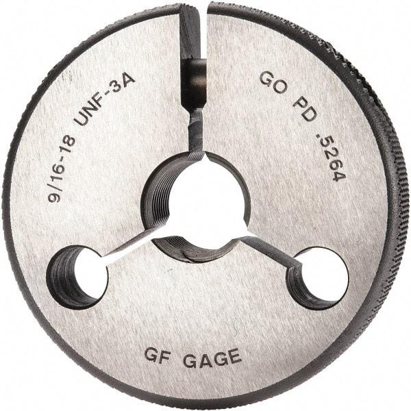 GF Gage - 9/16-18 Go Single Ring Thread Gage - Class 3A - Apex Tool & Supply