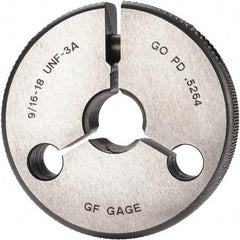 GF Gage - 9/16-18 Go Single Ring Thread Gage - Class 3A - Apex Tool & Supply