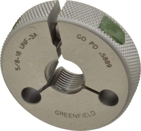GF Gage - 5/8-18 Go Single Ring Thread Gage - Class 3A - Apex Tool & Supply