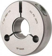 GF Gage - 1-20 Go Single Ring Thread Gage - Class 3A - Apex Tool & Supply