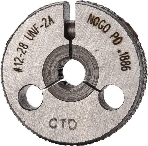 GF Gage - 12-28 No Go Single Ring Thread Gage - Class 2A - Apex Tool & Supply