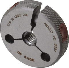 GF Gage - 3/8-16 No Go Single Ring Thread Gage - Class 2A - Apex Tool & Supply