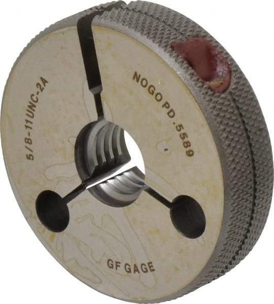 GF Gage - 5/8-11 No Go Single Ring Thread Gage - Class 2A - Apex Tool & Supply