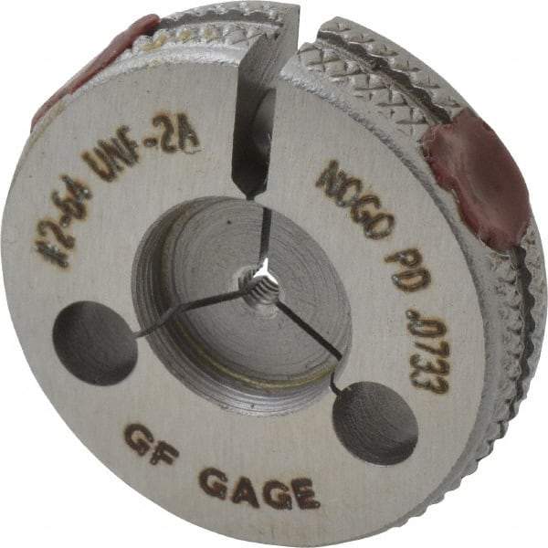 GF Gage - 2-64 Go/No Go Double Ring Thread Gage - Class 2A - Apex Tool & Supply