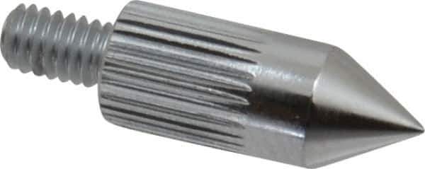 Mitutoyo - #4-48, 5mm Ball Diam, Carbide 60 ° Conical Contact Point - 1/2" Contact Point Length, Use with AGD 1,2,3,4 - Apex Tool & Supply