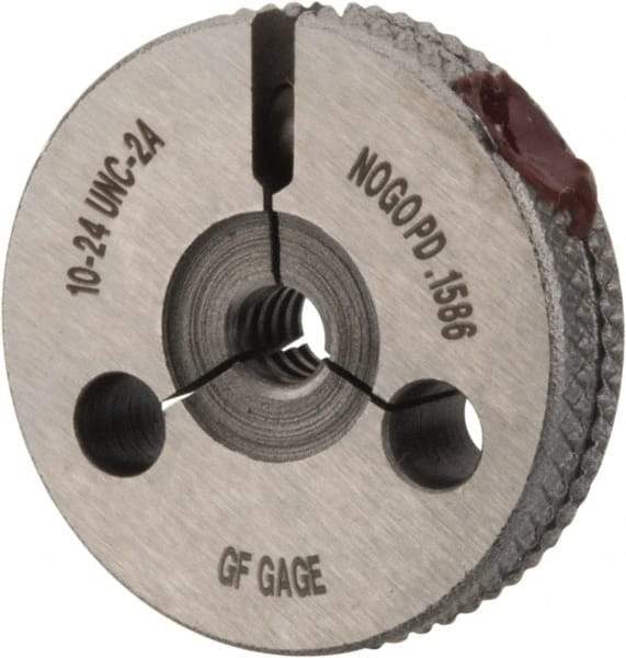 GF Gage - 10-24 Go/No Go Double Ring Thread Gage - Class 2A - Apex Tool & Supply