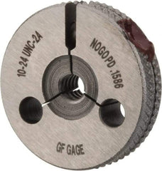 GF Gage - 10-24 Go/No Go Double Ring Thread Gage - Class 2A - Apex Tool & Supply