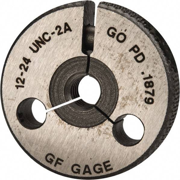 GF Gage - 12-24 Go/No Go Double Ring Thread Gage - Class 2A - Apex Tool & Supply