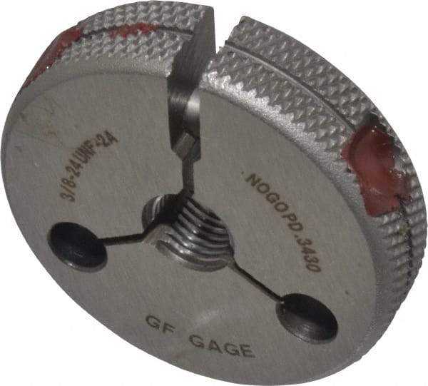 GF Gage - 3/8-24 Go/No Go Double Ring Thread Gage - Class 2A - Apex Tool & Supply