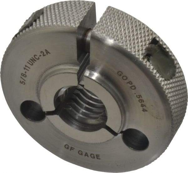 GF Gage - 5/8-11 Go/No Go Double Ring Thread Gage - Class 2A - Apex Tool & Supply
