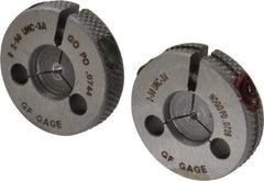 GF Gage - 2-56 Go/No Go Double Ring Thread Gage - Class 3A - Apex Tool & Supply