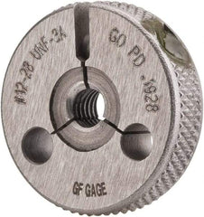 GF Gage - 12-28 Go/No Go Double Ring Thread Gage - Class 3A - Apex Tool & Supply