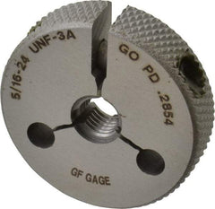 GF Gage - 5/16-24 Go/No Go Double Ring Thread Gage - Class 3A - Apex Tool & Supply
