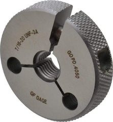 GF Gage - 7/16-20 Go/No Go Double Ring Thread Gage - Class 3A - Apex Tool & Supply