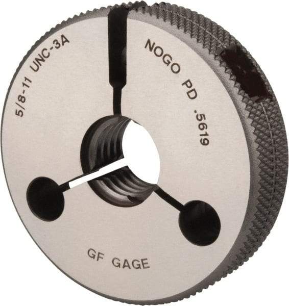 GF Gage - 5/8-11 Go/No Go Double Ring Thread Gage - Class 3A - Apex Tool & Supply