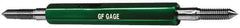 GF Gage - M18x1.5 Go/No Go Truncated Taperlock Thread Gage - Class 6G, Size 3 Handle - Apex Tool & Supply