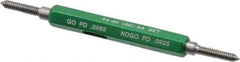 GF Gage - #4-40 Go/No Go Truncated Taperlock Thread Setting Plug Gage - Class 2A, Steel - Apex Tool & Supply