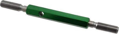 GF Gage - 3/8-24 Go/No Go Truncated Taperlock Thread Setting Plug Gage - Class 2A, Size 2 Handle, Steel - Apex Tool & Supply