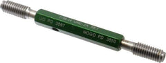 GF Gage - 7/16-14 Go/No Go Truncated Taperlock Thread Setting Plug Gage - Class 2A, Size 2 Handle, Steel - Apex Tool & Supply