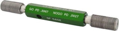 GF Gage - 5/8-24 Go/No Go Truncated Taperlock Thread Setting Plug Gage - Class 2A, Size 3 Handle, Steel - Apex Tool & Supply