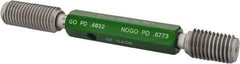 GF Gage - 3/4-10 Go/No Go Truncated Taperlock Thread Setting Plug Gage - Class 2A, Size 3 Handle, Steel - Apex Tool & Supply