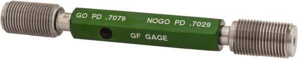 GF Gage - 3/4-16 Go/No Go Truncated Taperlock Thread Setting Plug Gage - Class 2A, Size 3 Handle, Steel - Apex Tool & Supply