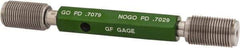 GF Gage - 3/4-16 Go/No Go Truncated Taperlock Thread Setting Plug Gage - Class 2A, Size 3 Handle, Steel - Apex Tool & Supply