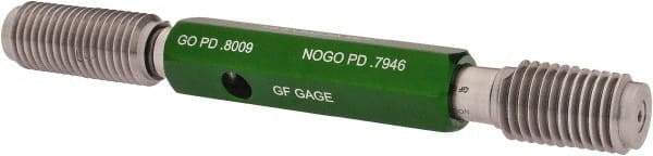 GF Gage - 7/8-9 Go/No Go Truncated Taperlock Thread Setting Plug Gage - Class 2A, Size 4 Handle, Steel - Apex Tool & Supply