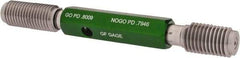 GF Gage - 7/8-9 Go/No Go Truncated Taperlock Thread Setting Plug Gage - Class 2A, Size 4 Handle, Steel - Apex Tool & Supply