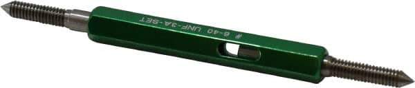 GF Gage - #6-40 Go/No Go Truncated Taperlock Thread Setting Plug Gage - Class 3A, Steel - Apex Tool & Supply
