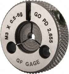 GF Gage - M3x0.5 Go Single Ring Thread Gage - Class 6G - Apex Tool & Supply